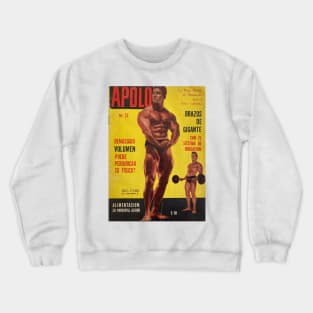 APOLO Spain - Vintage Physique Muscle Male Model Magazine Cover Crewneck Sweatshirt